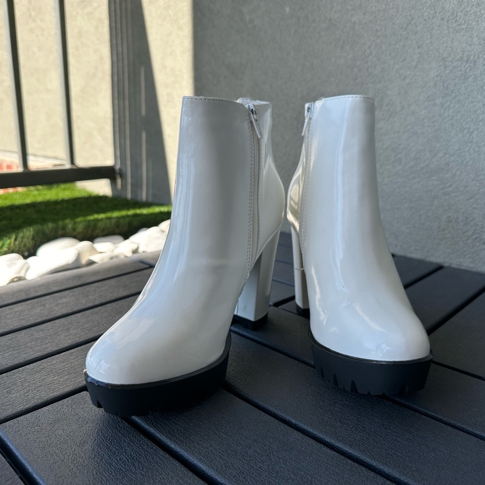 White Ankle Boots for Women